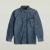 1-zaks normaal denim overhemd 1-zaks normaal denim overhemd