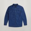 1-zaks normaal denim overhemd 1-zaks normaal denim overhemd