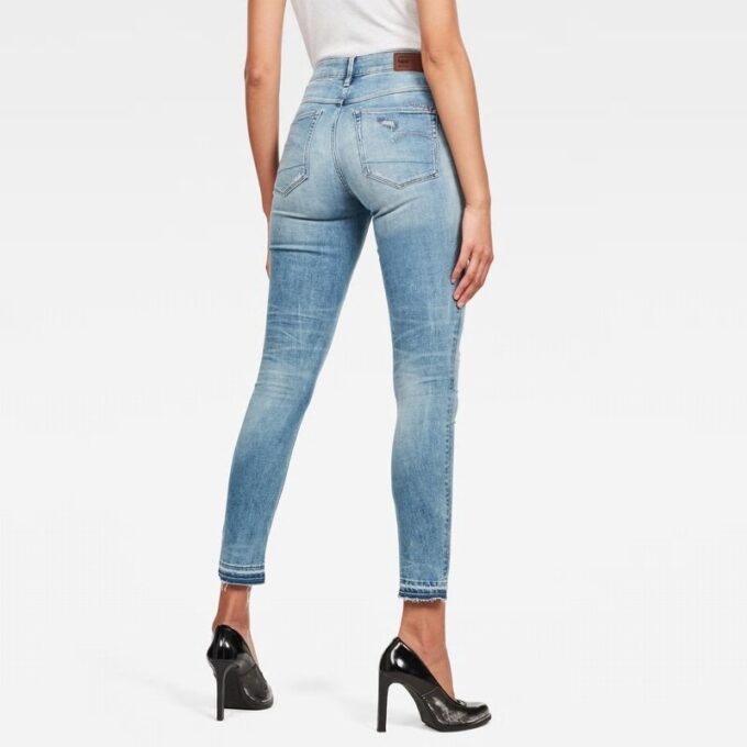 3301 High Skinny Ripped Edge Enkeljeans