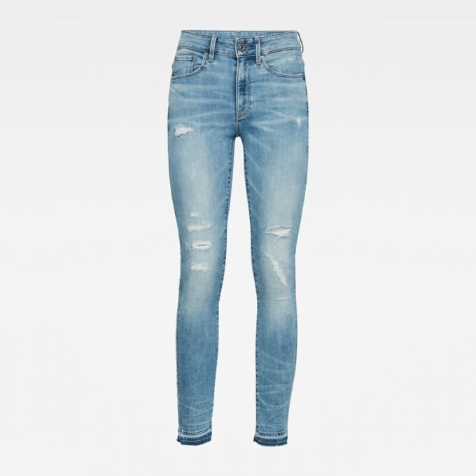 3301 High Skinny Ripped Edge Enkeljeans
