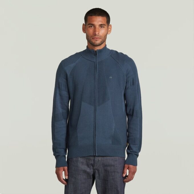 3D Biker Full Zip Knit 3D Biker Full Zip Knit