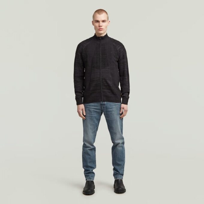 3D Biker Full Zip Knit