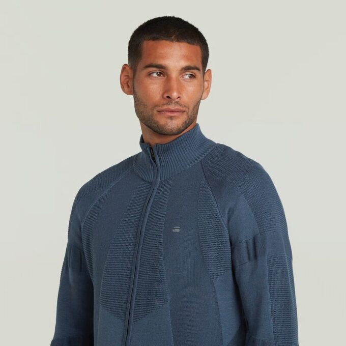 3D Biker Full Zip Knit 3D Biker Full Zip Knit