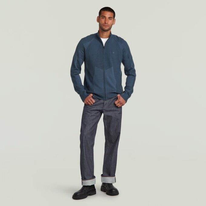 3D Biker Full Zip Knit 3D Biker Full Zip Knit