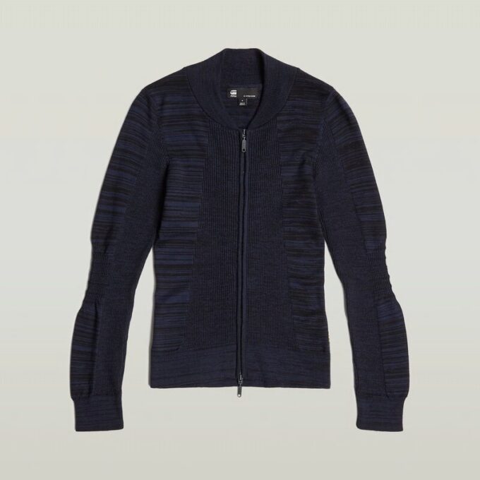 3D Biker Knit Slim Full Zip Knit 3D Biker Knit Slim Full Zip Knit