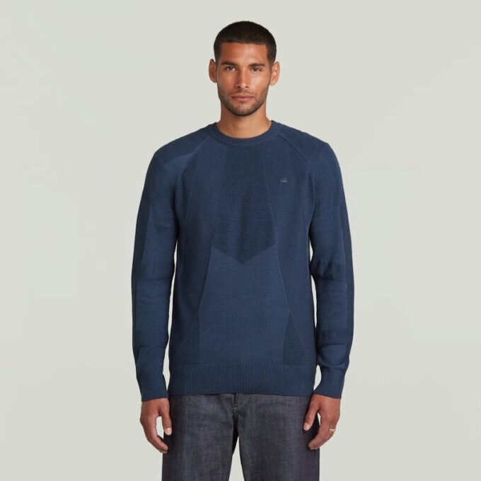 3D Biker Rib Pullover