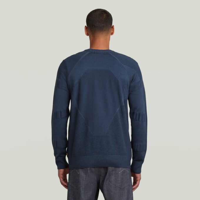 3D Biker Rib Pullover