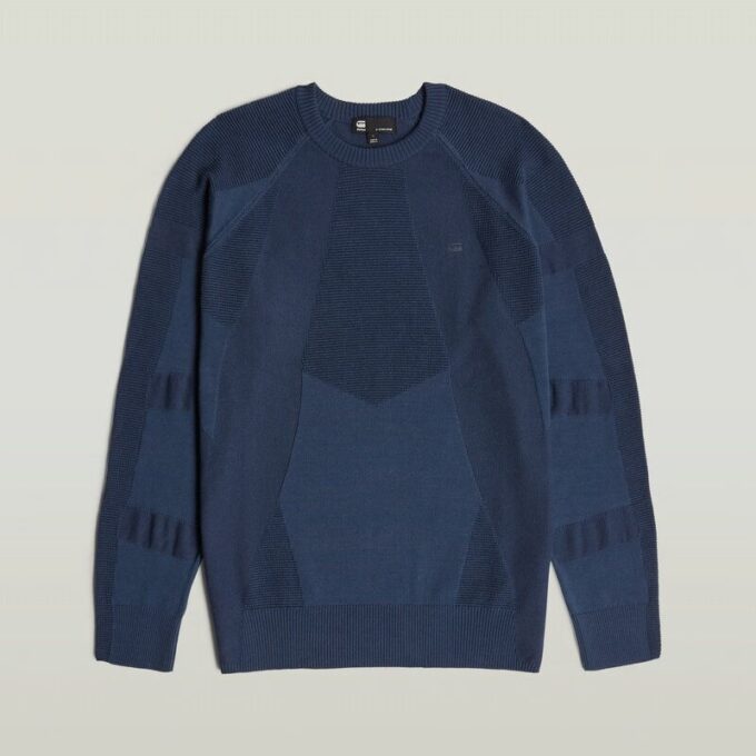 3D Biker Rib Pullover