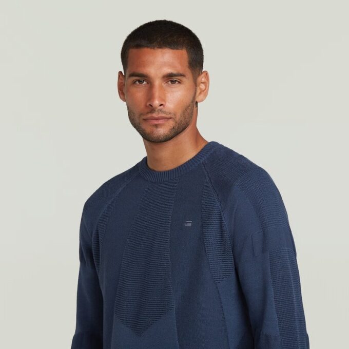 3D Biker Rib Pullover