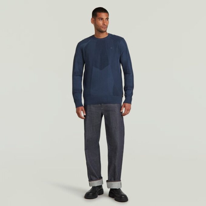 3D Biker Rib Pullover
