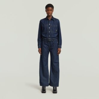 3D-jumpsuit met riem