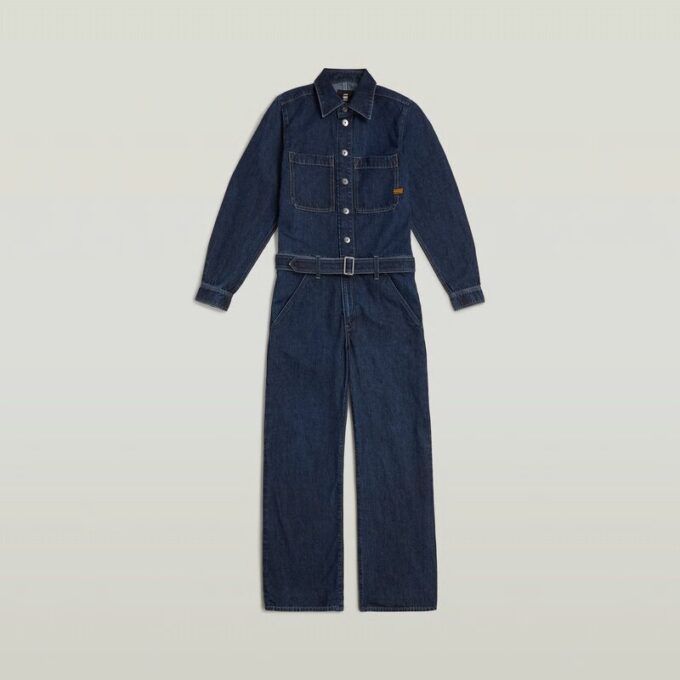 3D-jumpsuit met riem