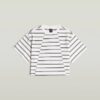 A-lijn gestreept boxy T-shirt