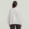 A-lijn gestreept oversized T-shirt A-lijn gestreept oversized T-shirt