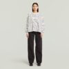 A-lijn gestreept oversized T-shirt A-lijn gestreept oversized T-shirt