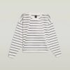 A-lijn gestreept oversized T-shirt A-lijn gestreept oversized T-shirt