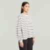 A-lijn gestreept oversized T-shirt A-lijn gestreept oversized T-shirt