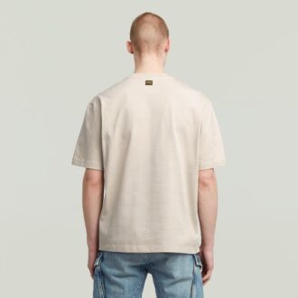 A-lijn geweven mix boxy T-shirt
