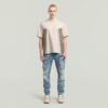 A-lijn geweven mix boxy T-shirt A-lijn geweven mix boxy T-shirt