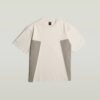 A-lijn geweven mix boxy T-shirt A-lijn geweven mix boxy T-shirt