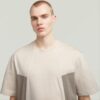 A-lijn geweven mix boxy T-shirt A-lijn geweven mix boxy T-shirt