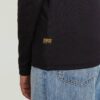 A-lijn slank geribbeld T-shirt