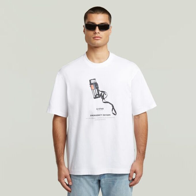 Archief Print Boxy T-shirt Archief Print Boxy T-shirt