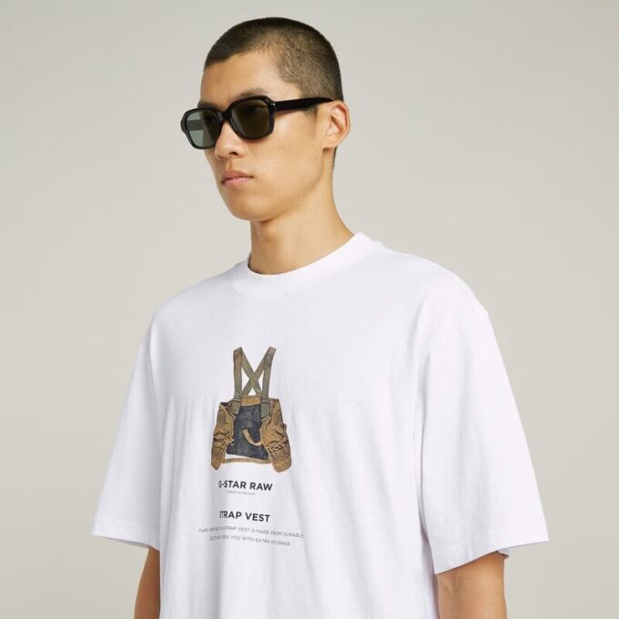 Archief Print Boxy T-shirt Archief Print Boxy T-shirt
