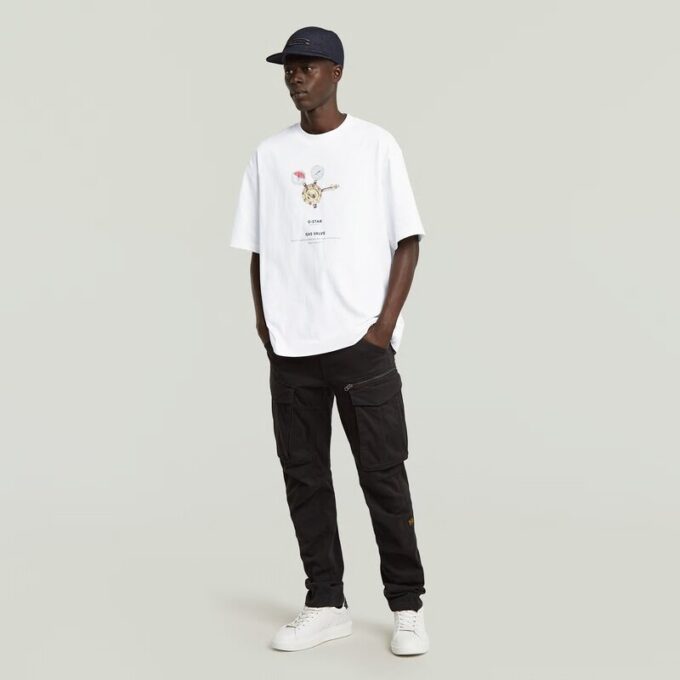 Archief Print Boxy T-shirt Archief Print Boxy T-shirt