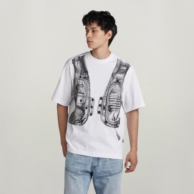Archief Vest Boxy T-shirt Archief Vest Boxy T-shirt