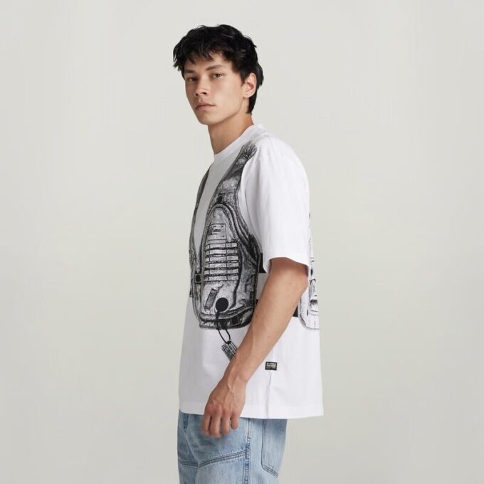 Archief Vest Boxy T-shirt Archief Vest Boxy T-shirt