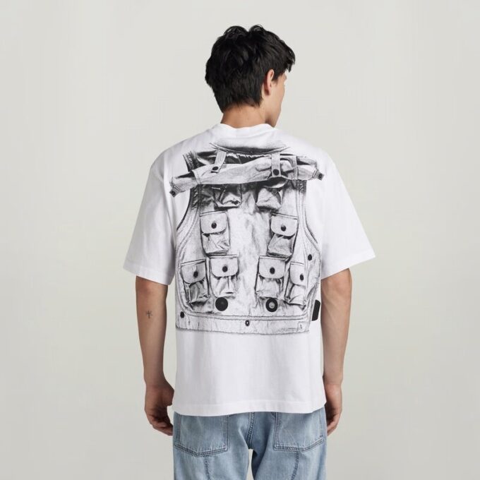 Archief Vest Boxy T-shirt Archief Vest Boxy T-shirt