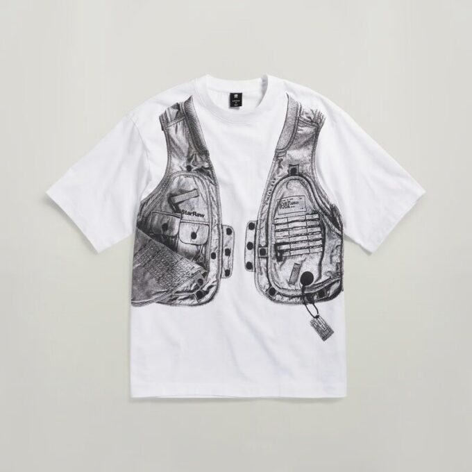 Archief Vest Boxy T-shirt Archief Vest Boxy T-shirt