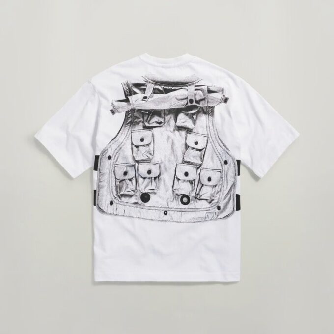 Archief Vest Boxy T-shirt Archief Vest Boxy T-shirt