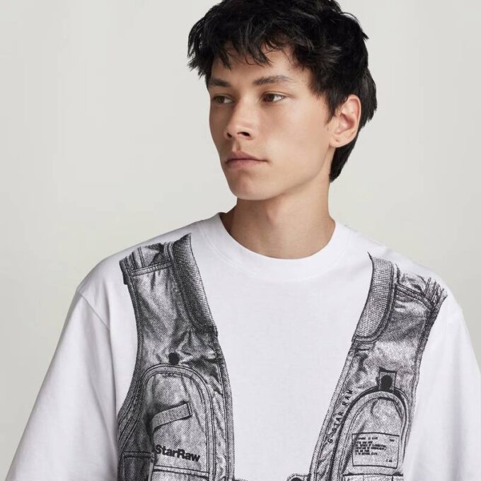 Archief Vest Boxy T-shirt Archief Vest Boxy T-shirt