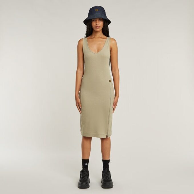 Asymmetrische jurk met rits Asymmetrische jurk met rits