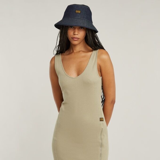 Asymmetrische jurk met rits Asymmetrische jurk met rits