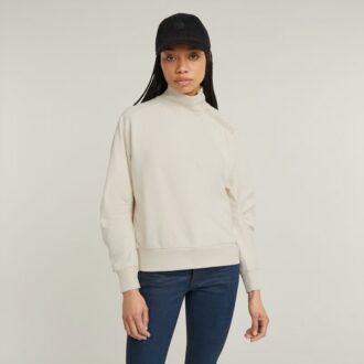 Asymmetrische knoop-mocktrui