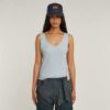 Asymmetrische tanktop met rits Asymmetrische tanktop met rits