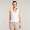 Asymmetrische tanktop met rits Asymmetrische tanktop met rits