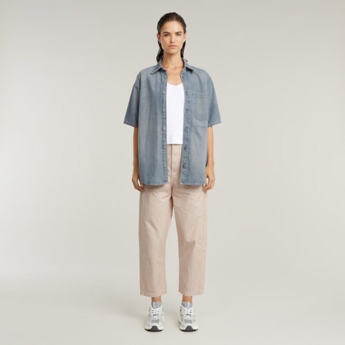 Asymmetrische tanktop met rits Asymmetrische tanktop met rits