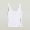 Asymmetrische tanktop met rits Asymmetrische tanktop met rits