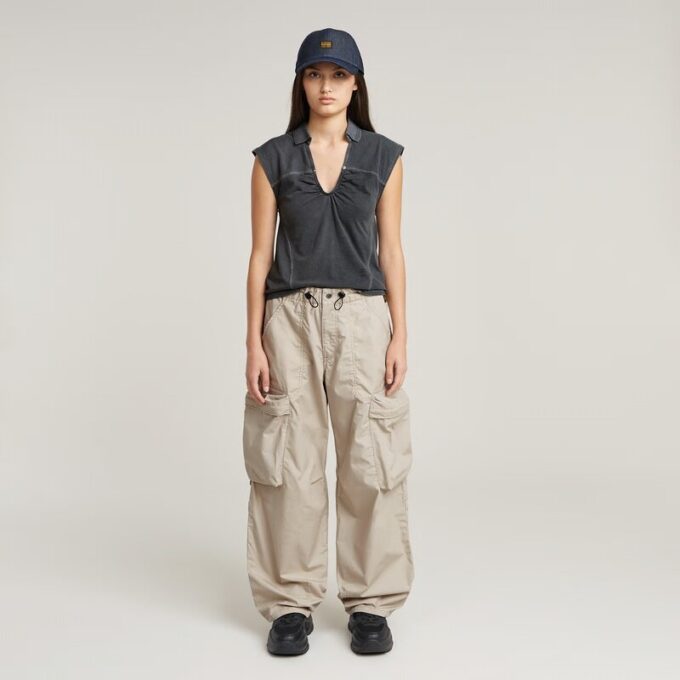 Ballon Cargo Hoge Taille Broek Ballon Cargo Hoge Taille Broek