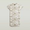 Bedrukte losse T-shirtjurk Bedrukte losse T-shirtjurk