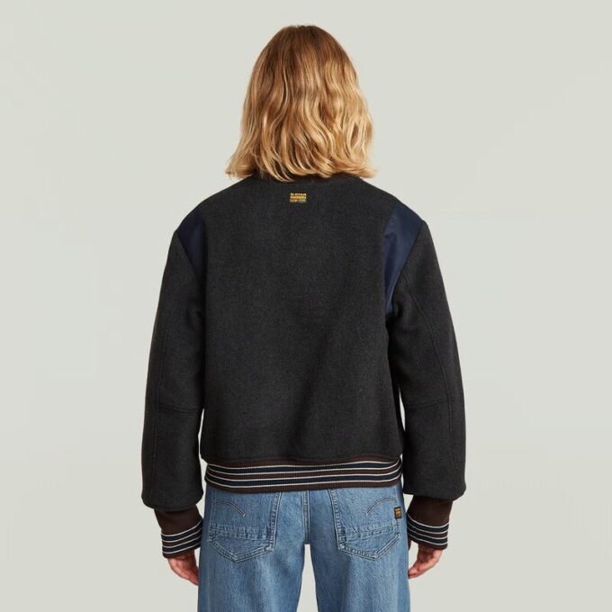 Bijgesneden Varsity Bomberjack