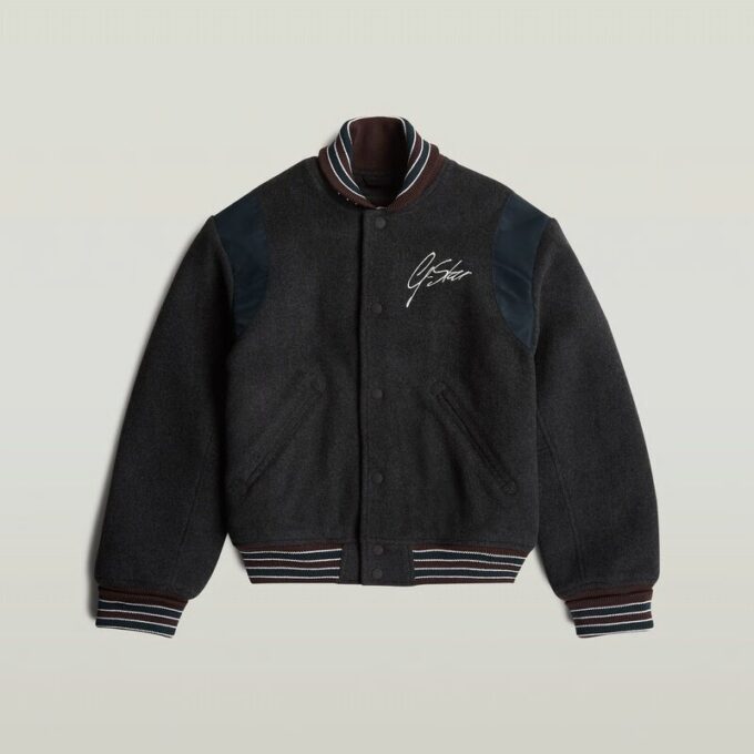 Bijgesneden Varsity Bomberjack