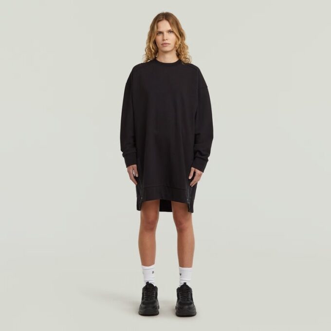 Biker rits trui jurk Biker rits trui jurk