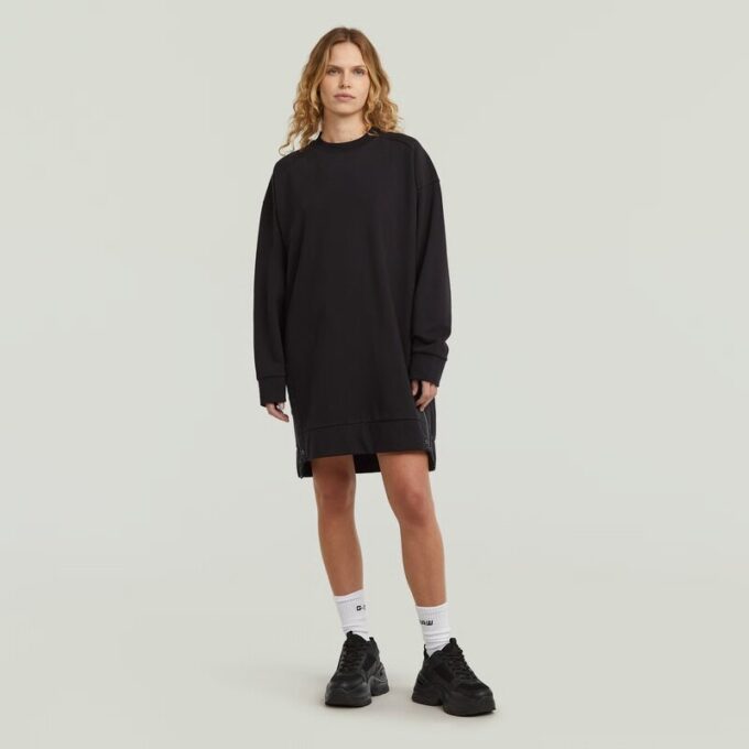 Biker rits trui jurk Biker rits trui jurk