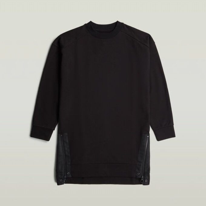 Biker rits trui jurk Biker rits trui jurk