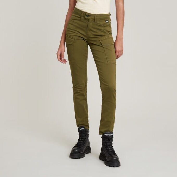 Blossite G-Shape Army High Skinny Broek